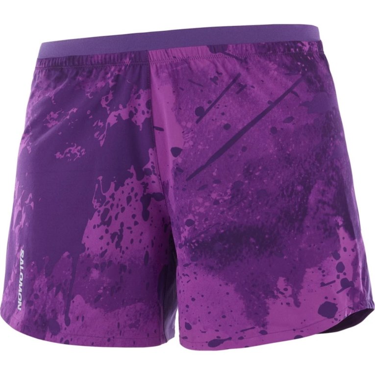 Salomon Cross 5'' Women's Running Shorts Purple | CA 53C48